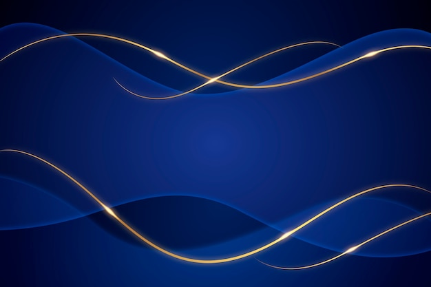 Luxury blue and golden background