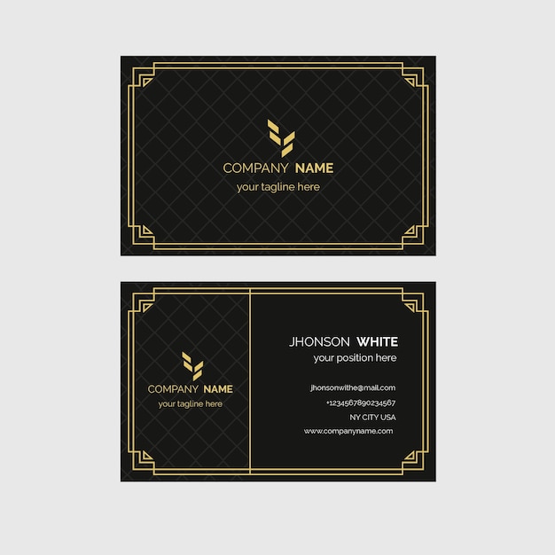 Luxury business card template