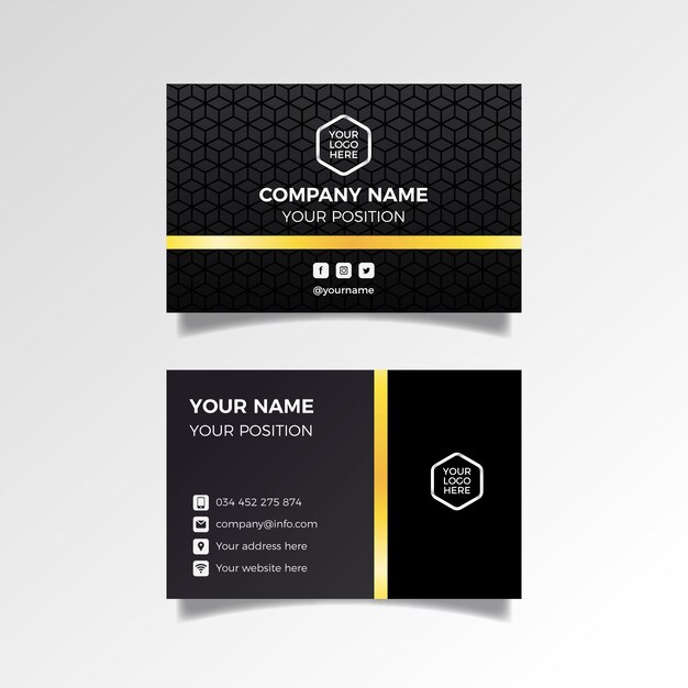 Luxury business card template