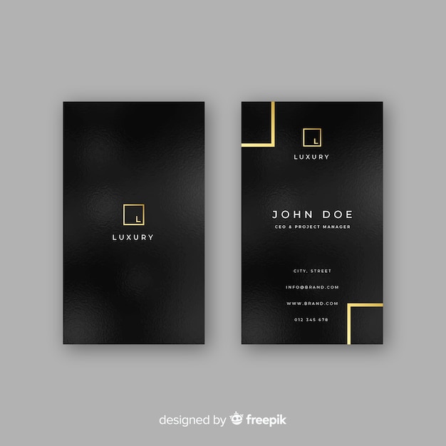 Luxury business card template