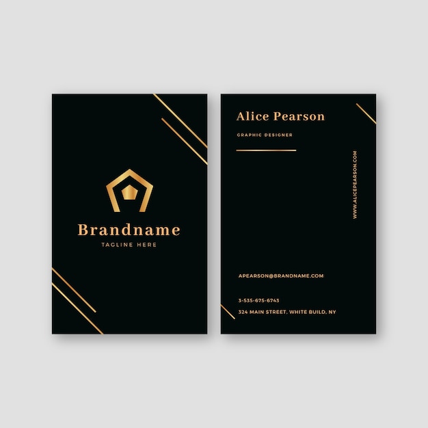 Free vector luxury business card template