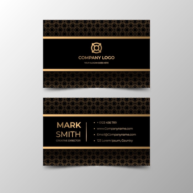 Luxury business card template