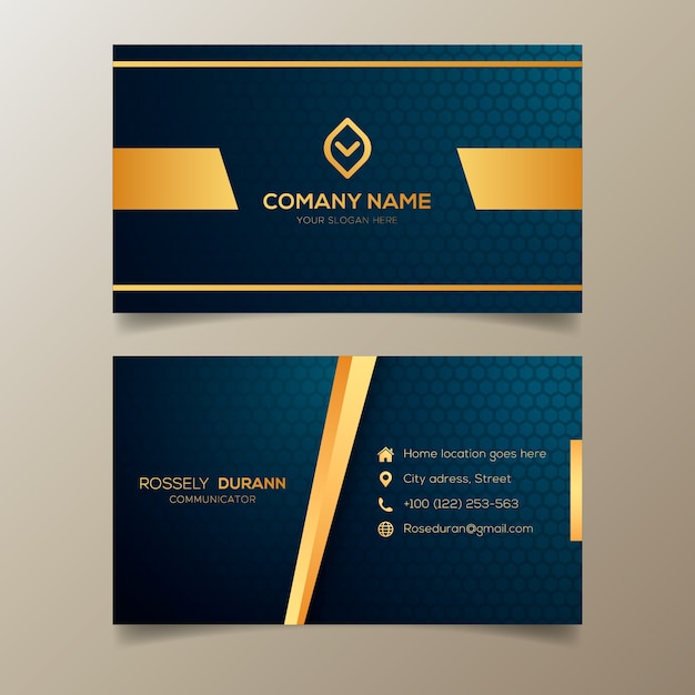 Luxury business card template