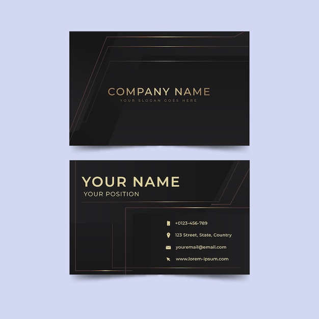 Luxury business card template