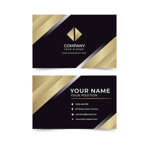 Free vector luxury business card template