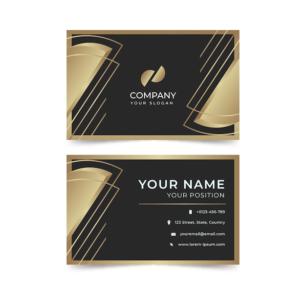 Free vector luxury business card template