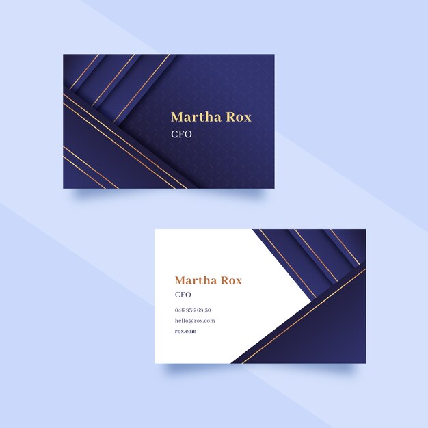 Free vector luxury business card template