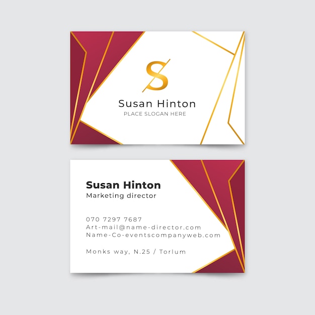 Luxury business card template