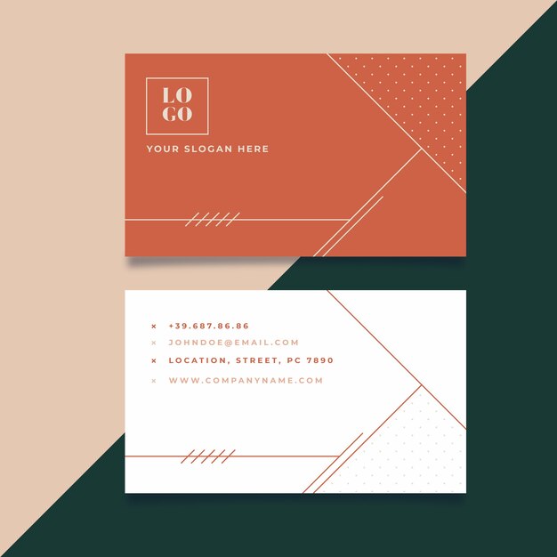 Free vector luxury business card template