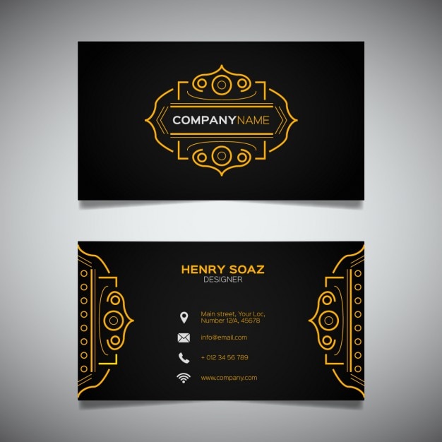 Free vector luxury business card