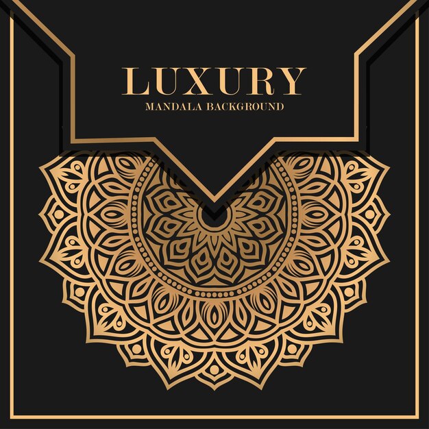Luxury circular pattern mandala background decoration