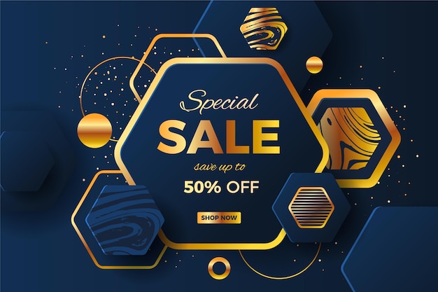 Luxury colorful sale background