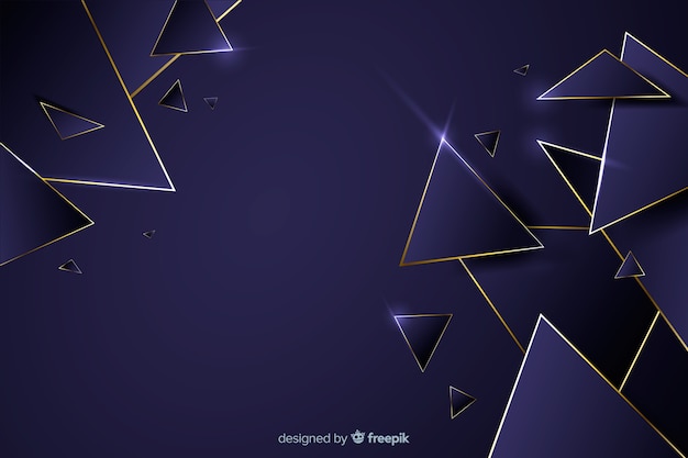 Free vector luxury dark geometrical background