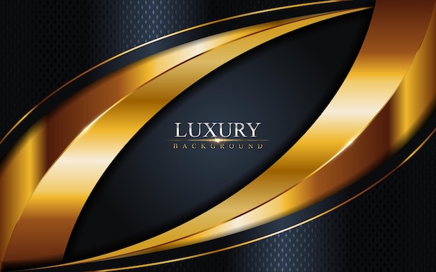 Luxury dark navy combination with golden lines background . graphic  element.