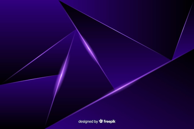 Free vector luxury dark polygonal background
