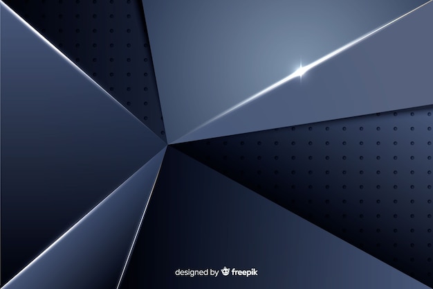 Free vector luxury dark polygonal background