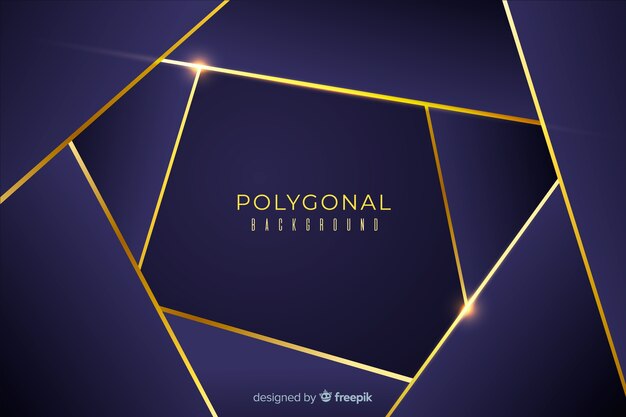 Luxury dark polygonal background