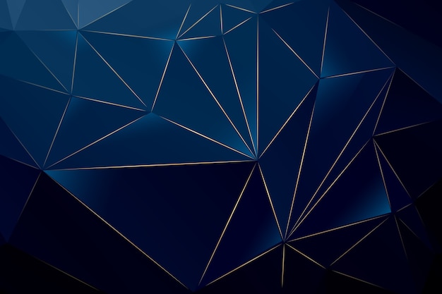 Luxury dark polygonal background