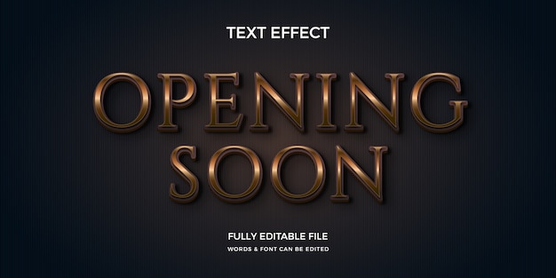 Luxury editable text effect