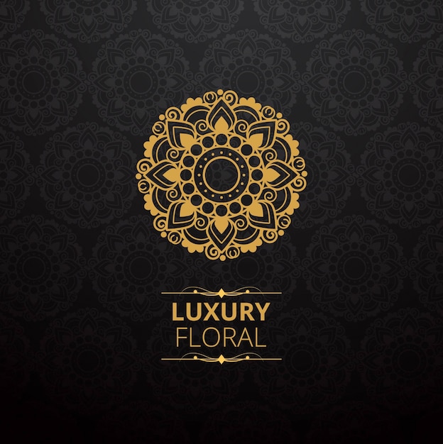 Free vector luxury floral background