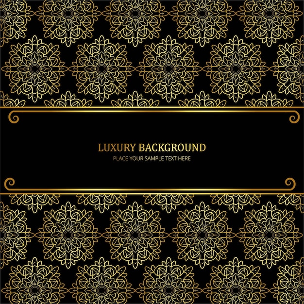 Free vector luxury floral background