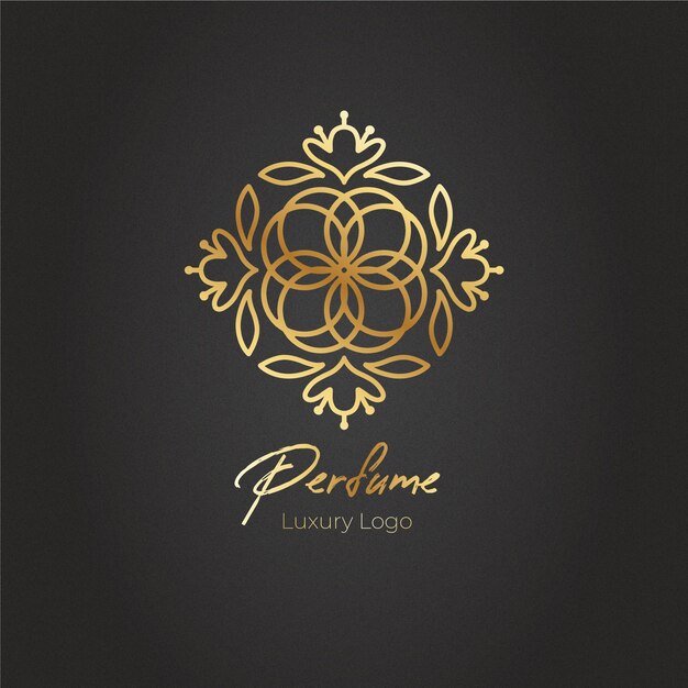 luxury floral perfume logo