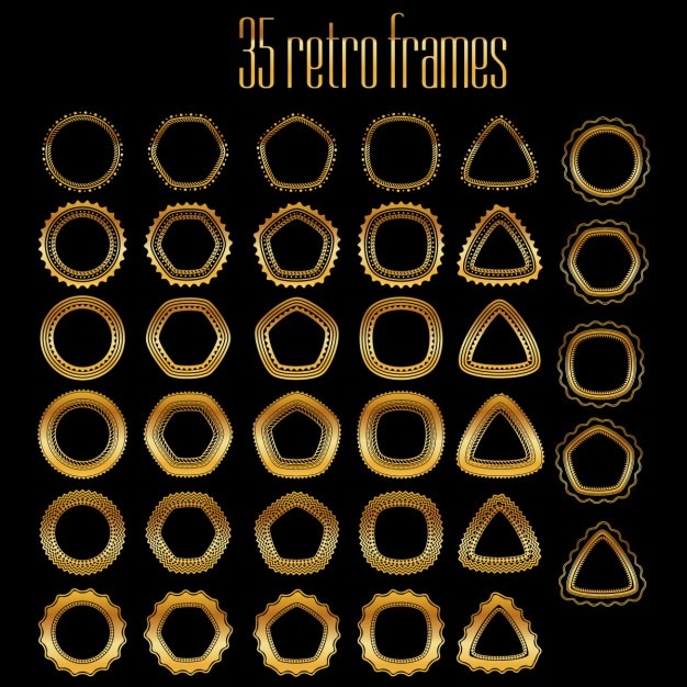 Free vector luxury frames