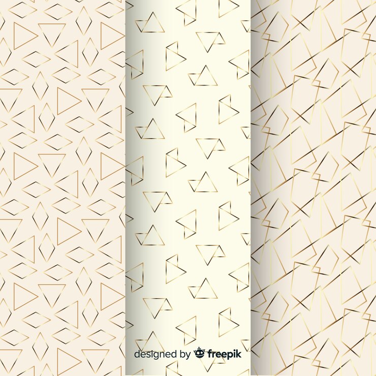 Free Vector luxury geometric pattern collection