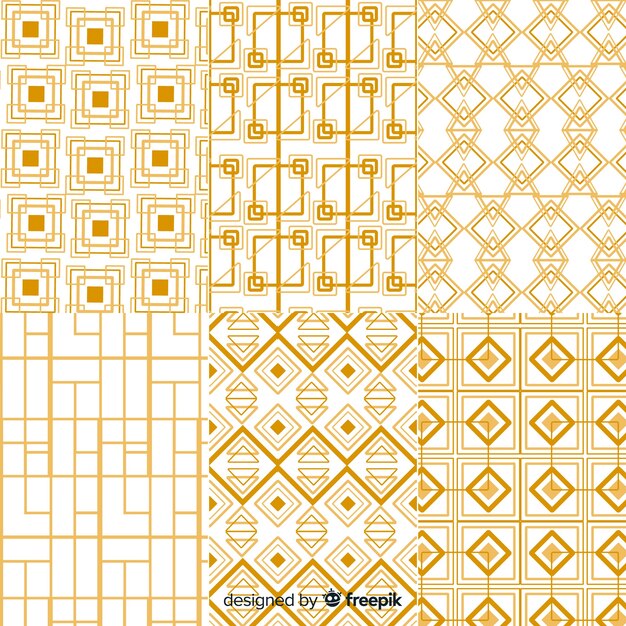 Luxury geometric pattern pack