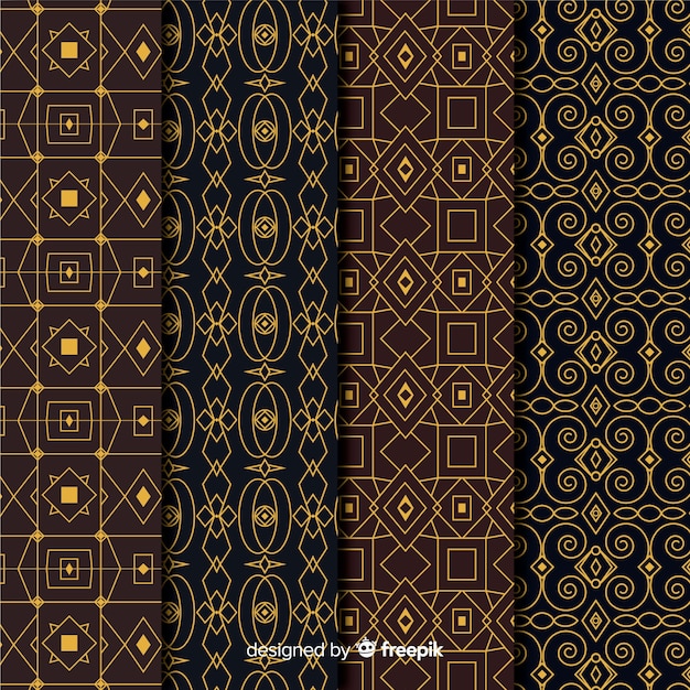 Luxury geometric pattern pack