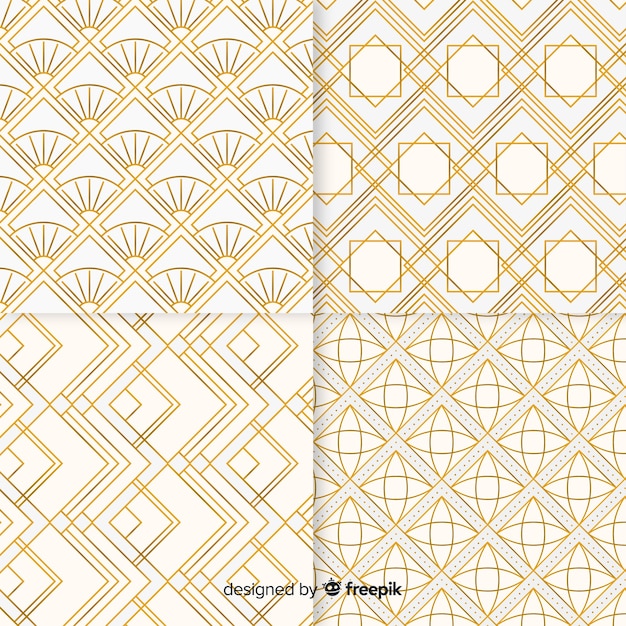 Luxury geometric pattern pack