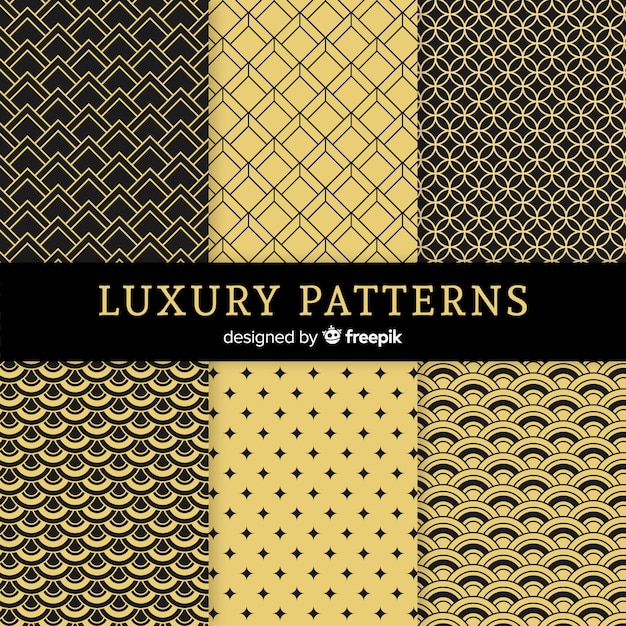 Luxury geometric pattern set