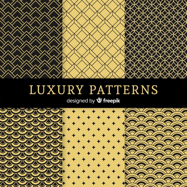 Luxury geometric pattern set