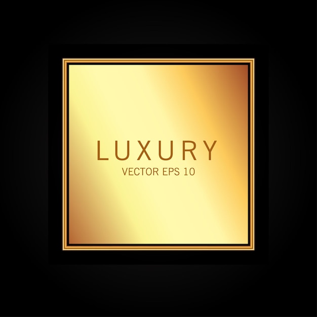 luxury gold badges and labels premium quality product vector illustration