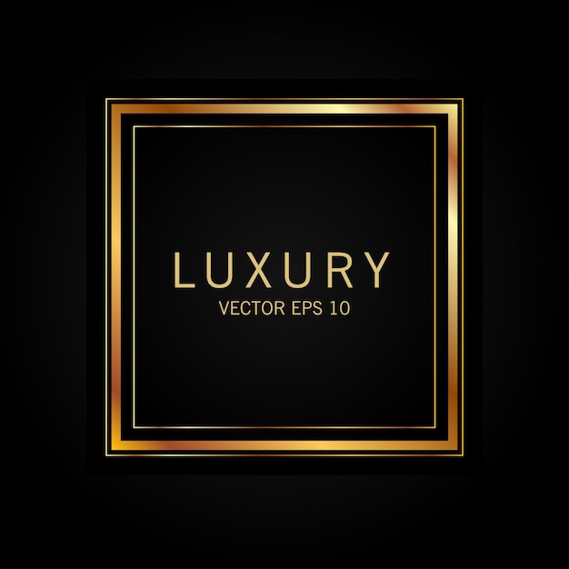Luxury gold badges and labels premium quality product vector illustration