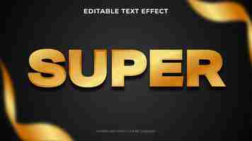 Free vector luxury gold text effect