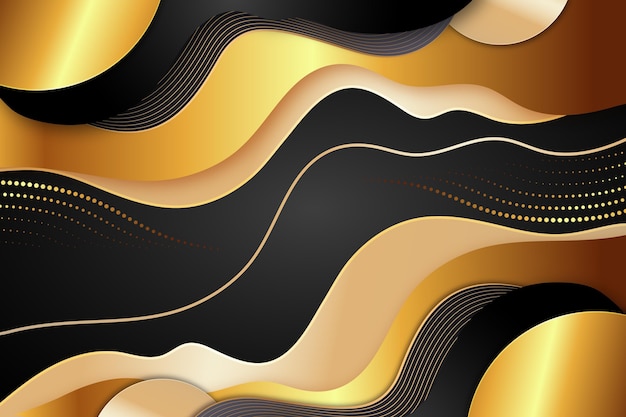 Free vector luxury golden detailed background