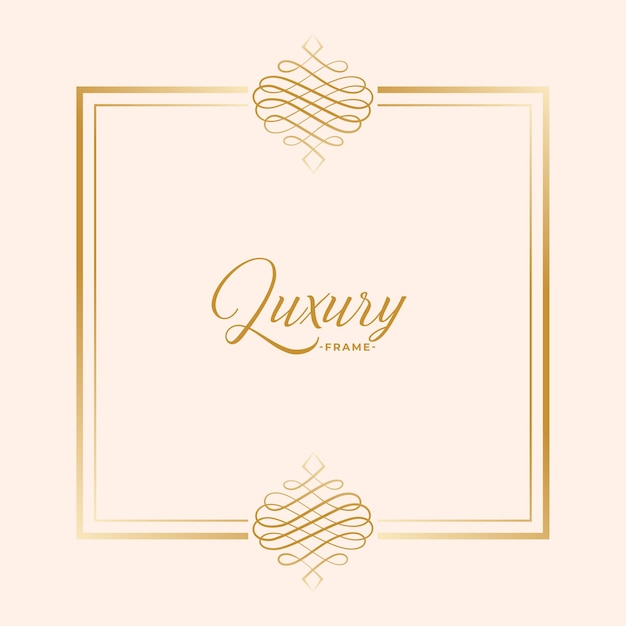 Luxury golden frame design royal background