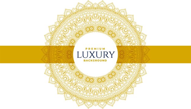 Luxury golden mandala decorative pattern background