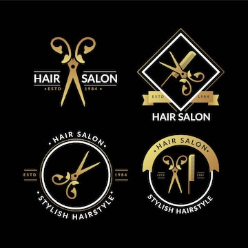 salon logo scissors