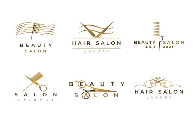 Роскошный логотип парикмахерской
