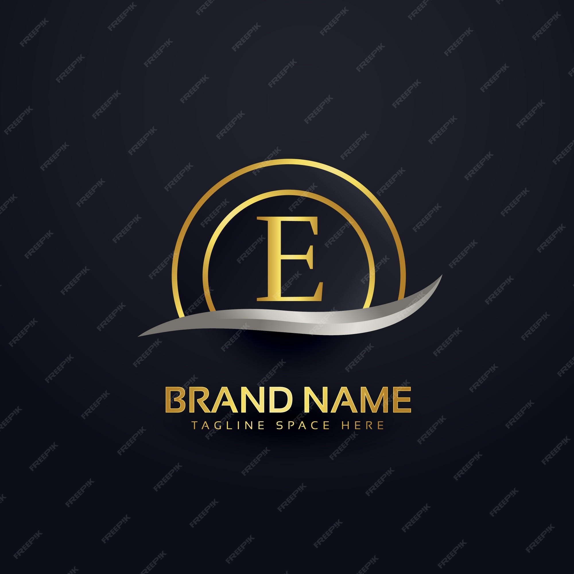 Free Vector | Luxury letter e logo design