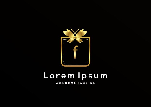 Luxury Letter F logo design collection