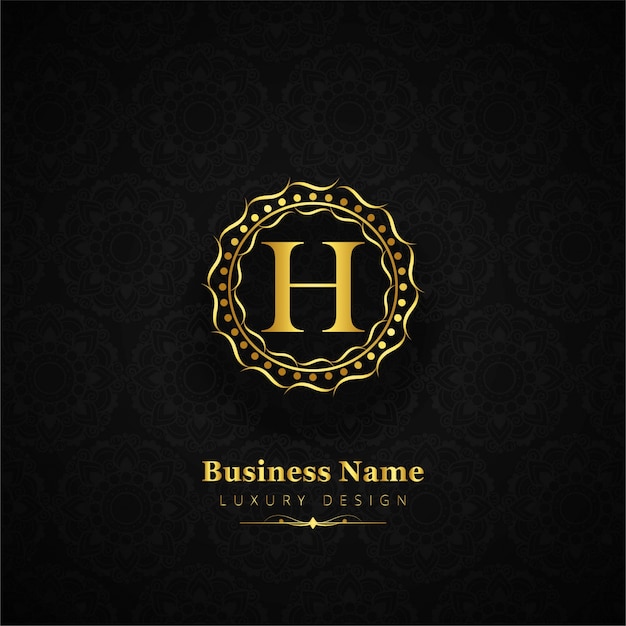 Luxury letter h logo