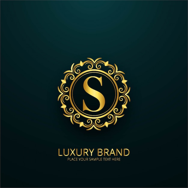 Luxury letter s logo