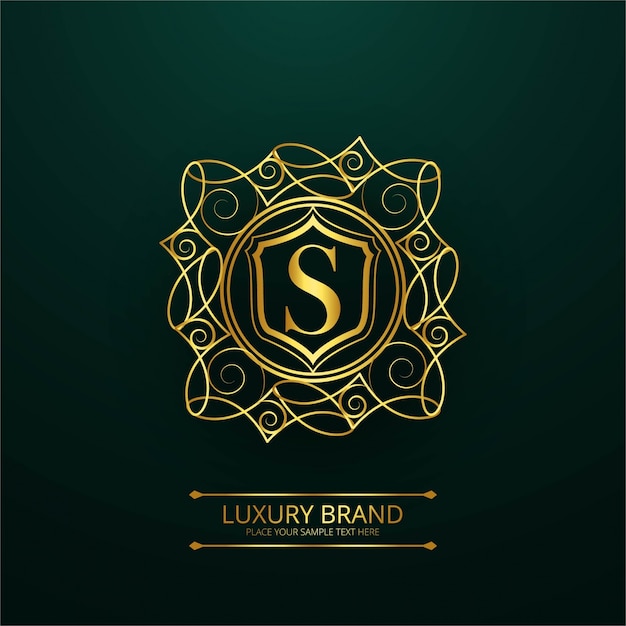 Luxury letter s logo