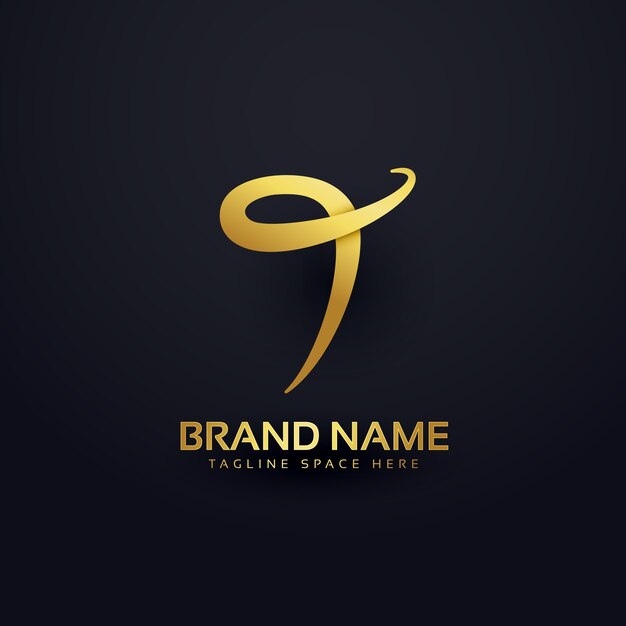 Luxury letter t logo design