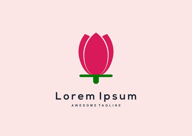 Luxury line art beauty flower logo collection