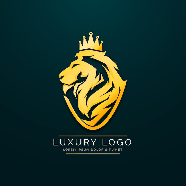 Vettore gratuito modello di progettazione del logo di lusso