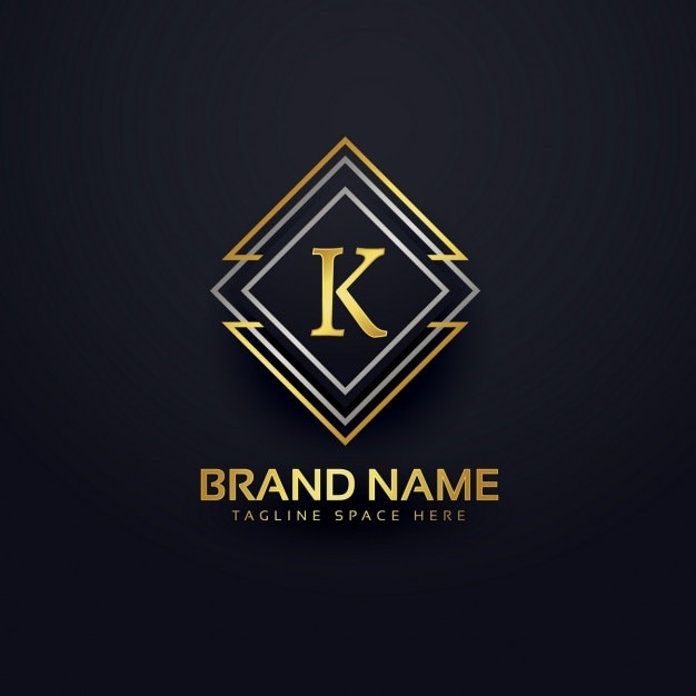 luxury logo for letter k